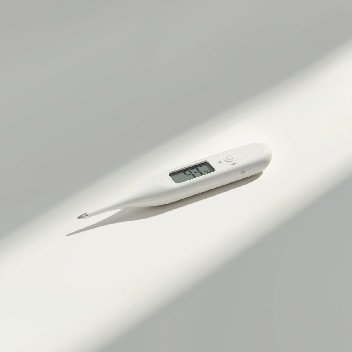 Basal body temperature thermometer used to track ovulation and menstrual cycle patterns
