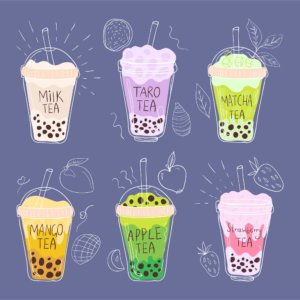 boba tea, sugar